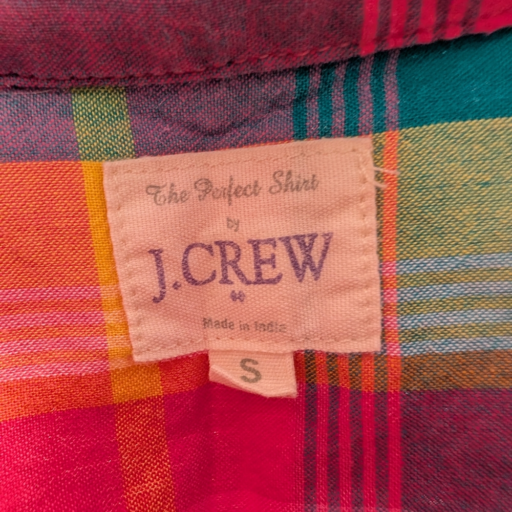 J.Crew Multicolor Plaid Shirt
